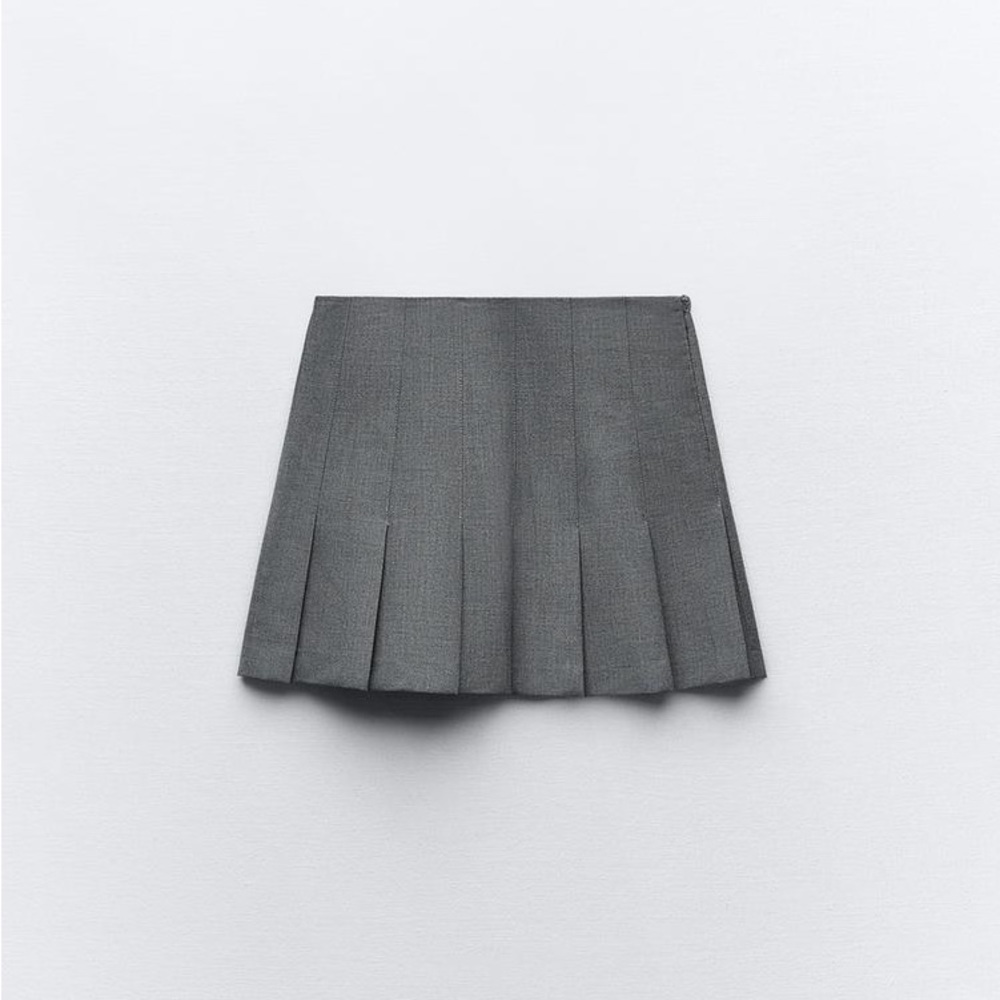 Zara box pleat miniskirt